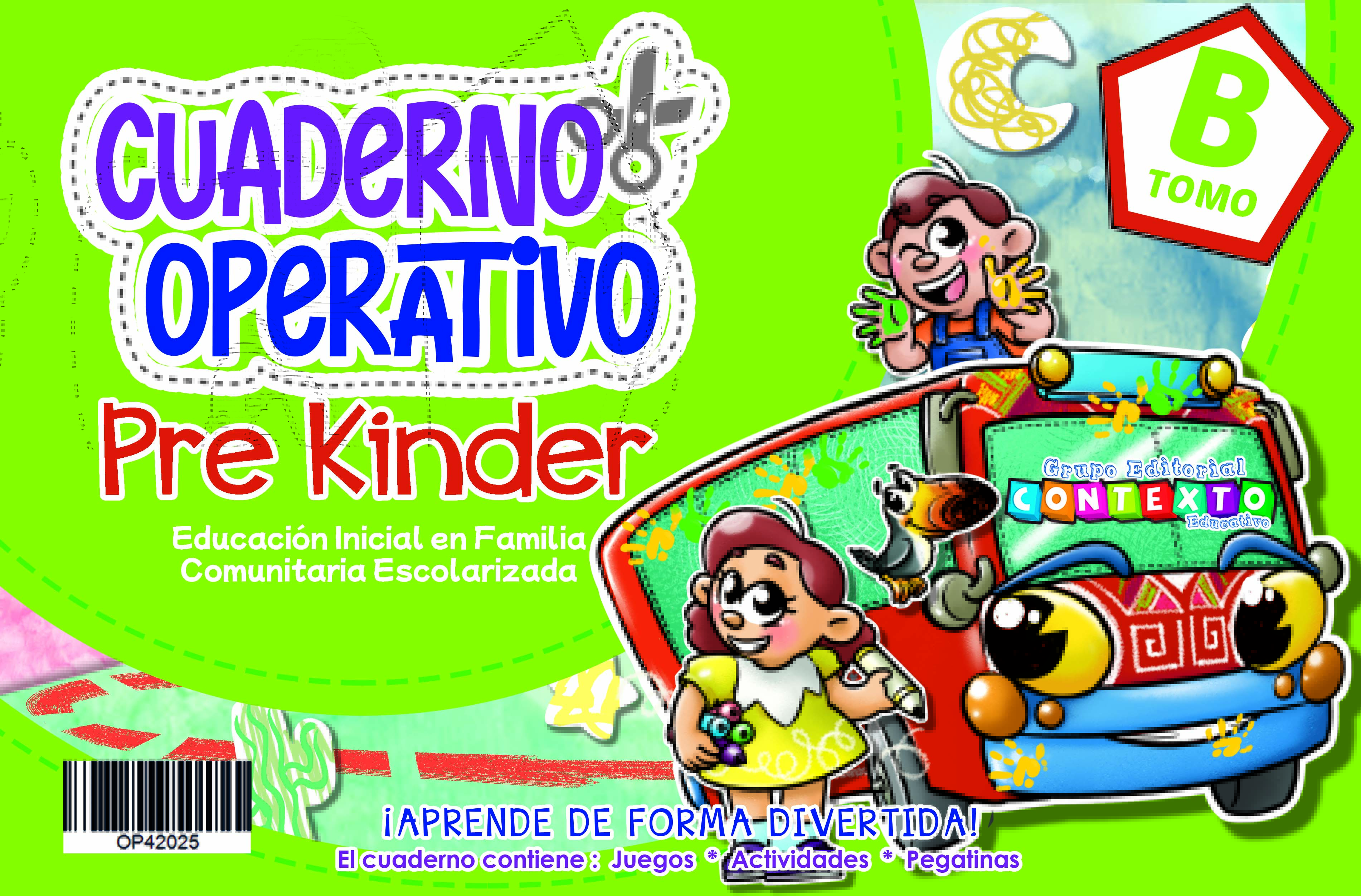 CUADERNO OPERATIVO PRE KINDER - TOMO B